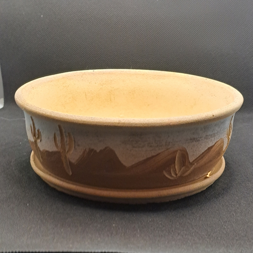 VintageSouthwestern Sandstone Planter Signed Gordon.